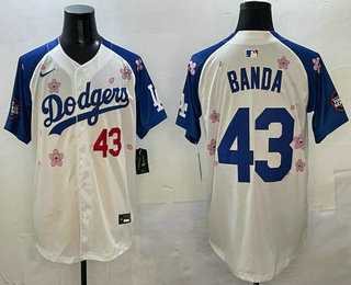 Men's Los Angeles Dodgers #43 Anthony Banda White Royal 2025 Tokyo Series Limited Stitched Jersey,We sell and wholesale Men's Los Angeles Dodgers #43 Anthony Banda White Royal 2025 Tokyo Series Limited Stitched Jersey on line form chian!